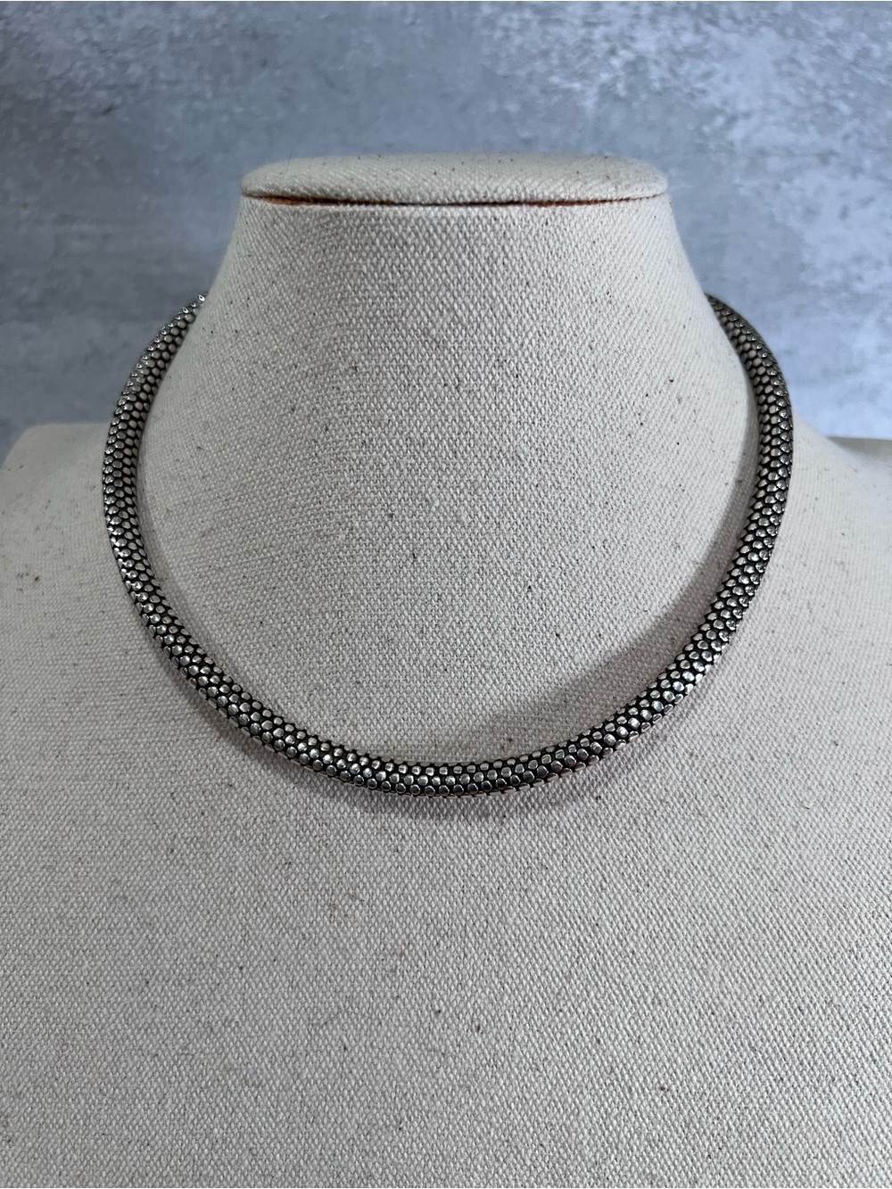 John Hardy 925 Sterling Silver Dot Flex Necklace